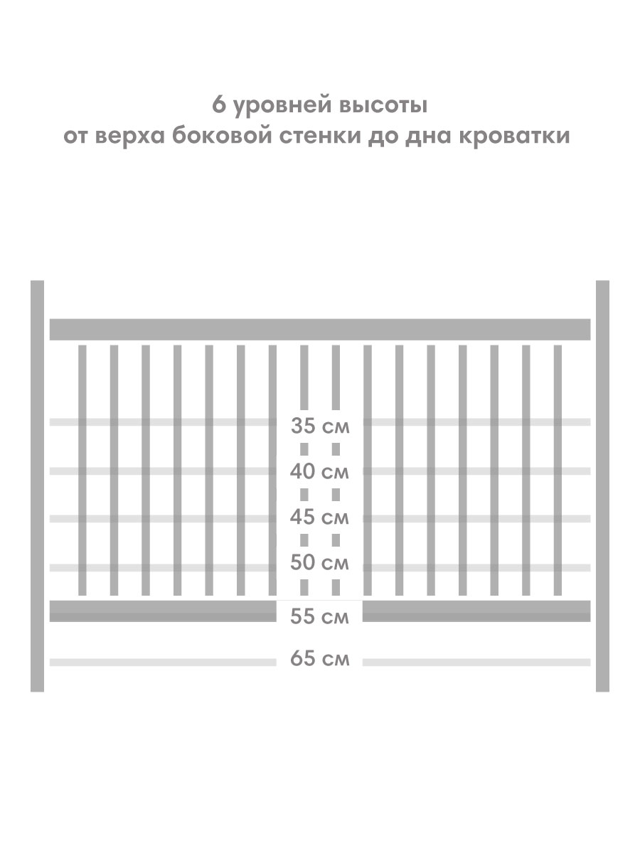 Детская кроватка OLANT BABY Sova Mini 90х50см, без маятника (черный) - фото 18
