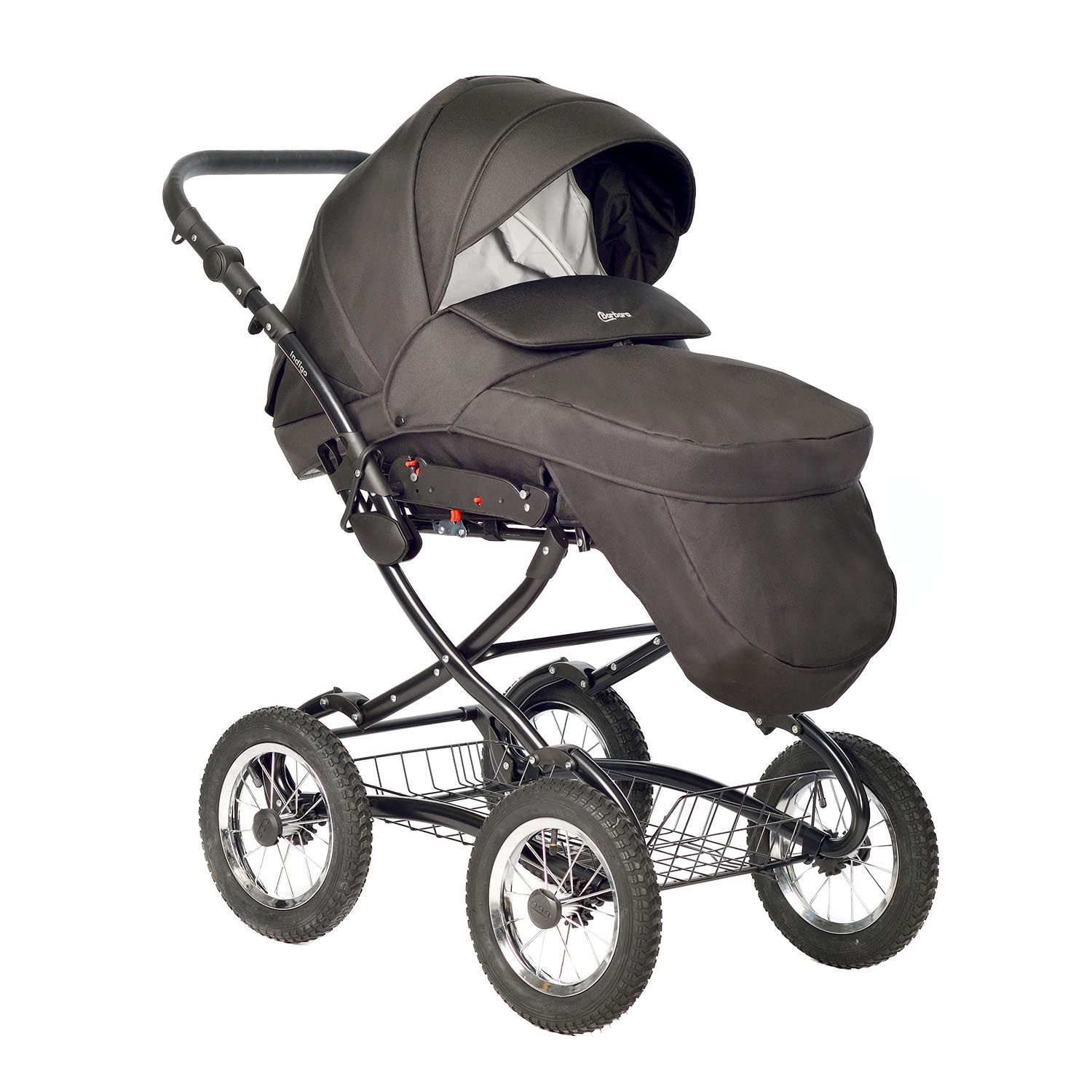 Коляска 2в1 Indigo Barbara Classic 06 черный - фото 2