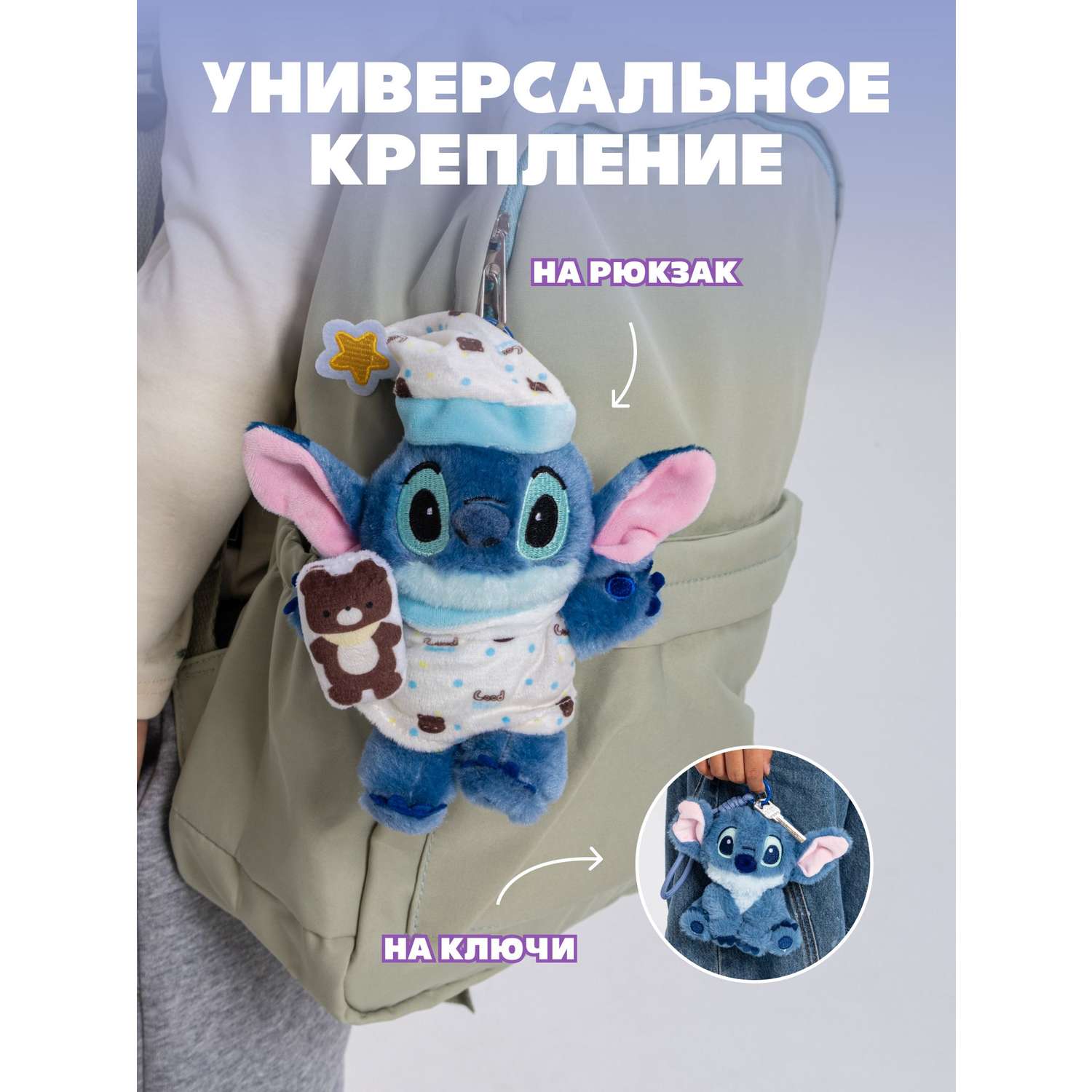 Мягкая игрушка Stitch Готов ко сну - фото 3