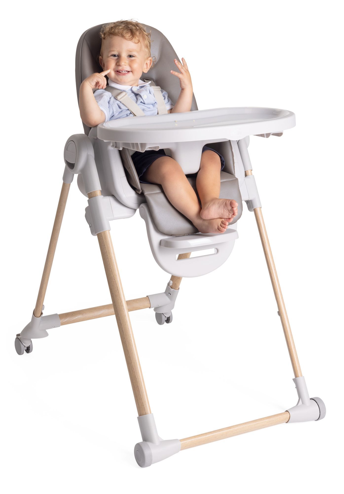 Стульчик для кормления Chicco серый - фото 18