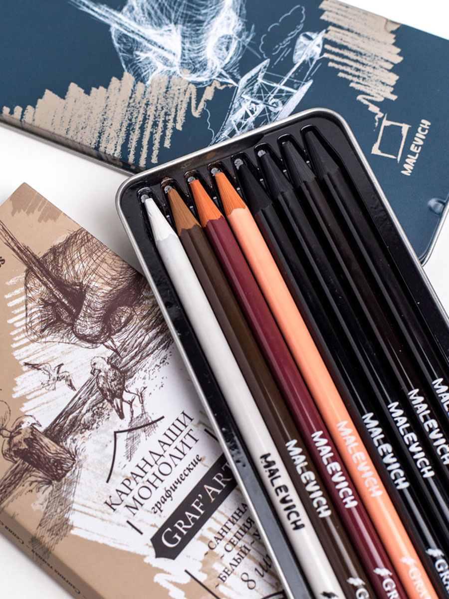 Карандаши цветные Малевичъ 8 шт. - фото 10