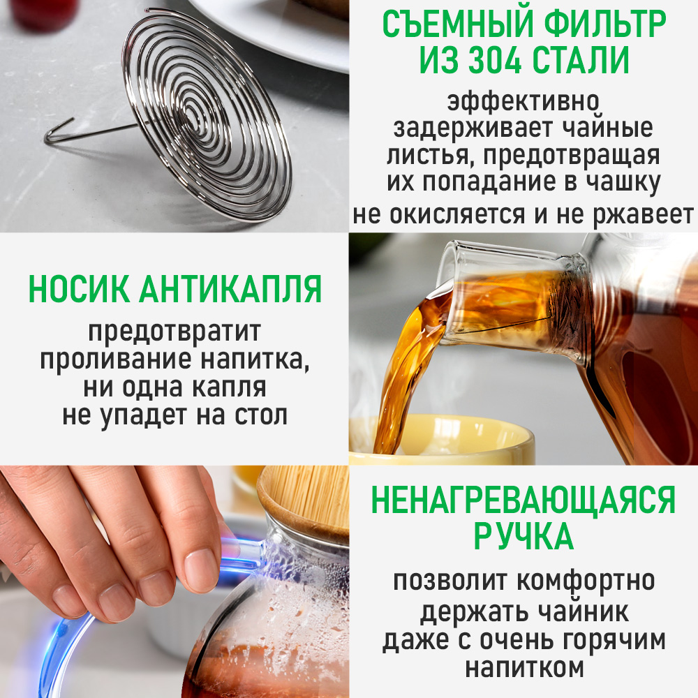 Чайник заварочный MARTA MT-GD3792C - фото 3