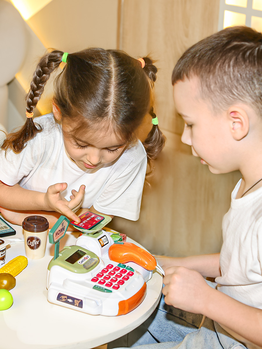 Игровой набор SHARKTOYS касса, продукты - фото 11