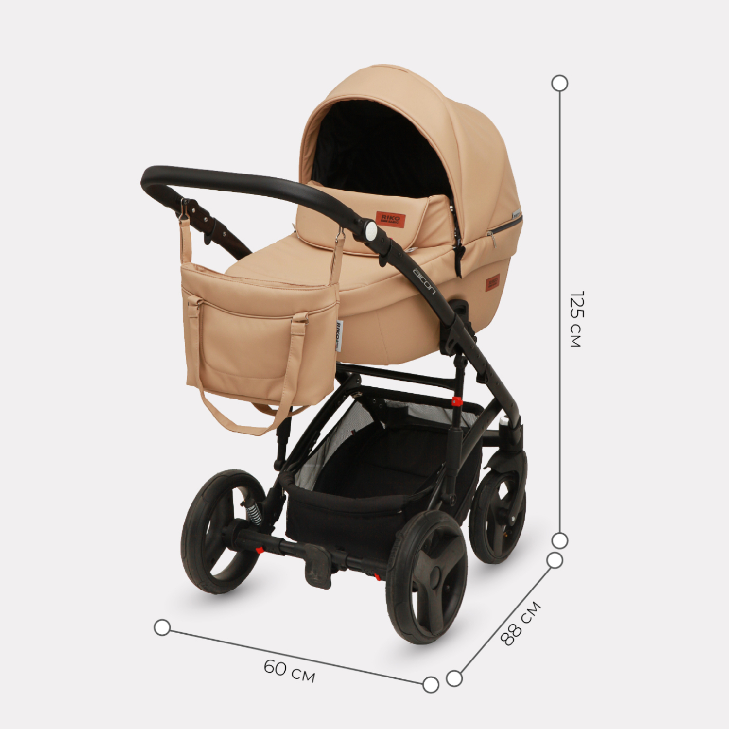 Коляска 2в1 Riko Basic Aicon Ecco - фото 2