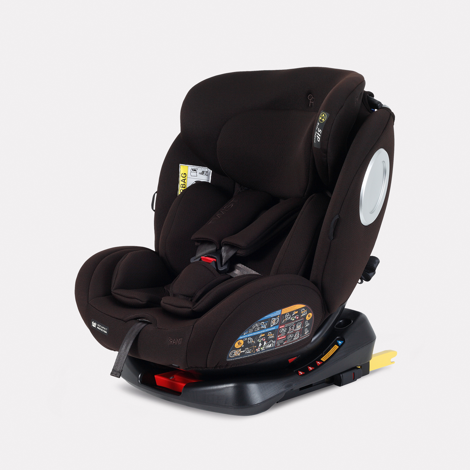 Автокресло Rant Basic Twist next isofix Isofix 0+/1/2/3 (0-36 кг) коричневый - фото 1