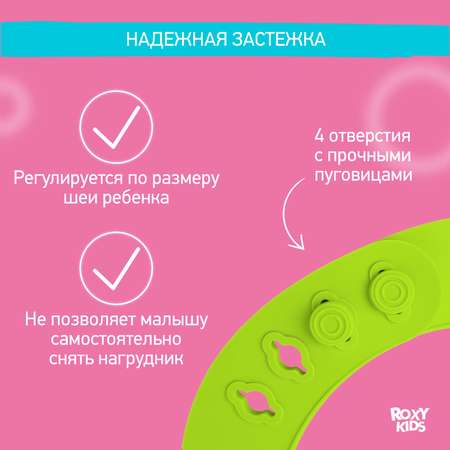 Нагрудник ROXY-KIDS силикон