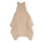 Полотенце махровое с капюшоном BIO-TEXTILES Котики 110х70 см бежевое