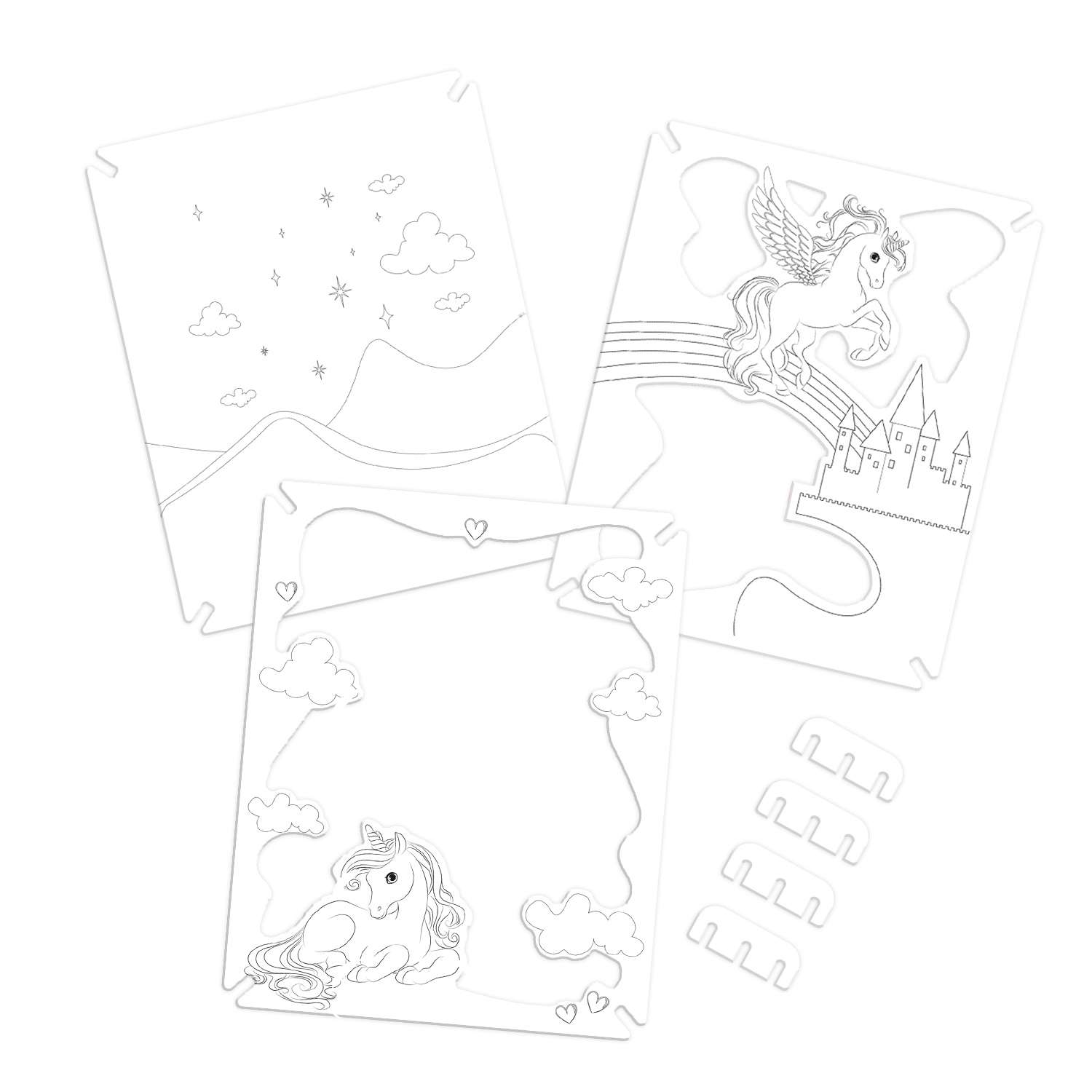 Набор для творчества IQ Format Заготовка Единороги скрапбукинг - фото 3