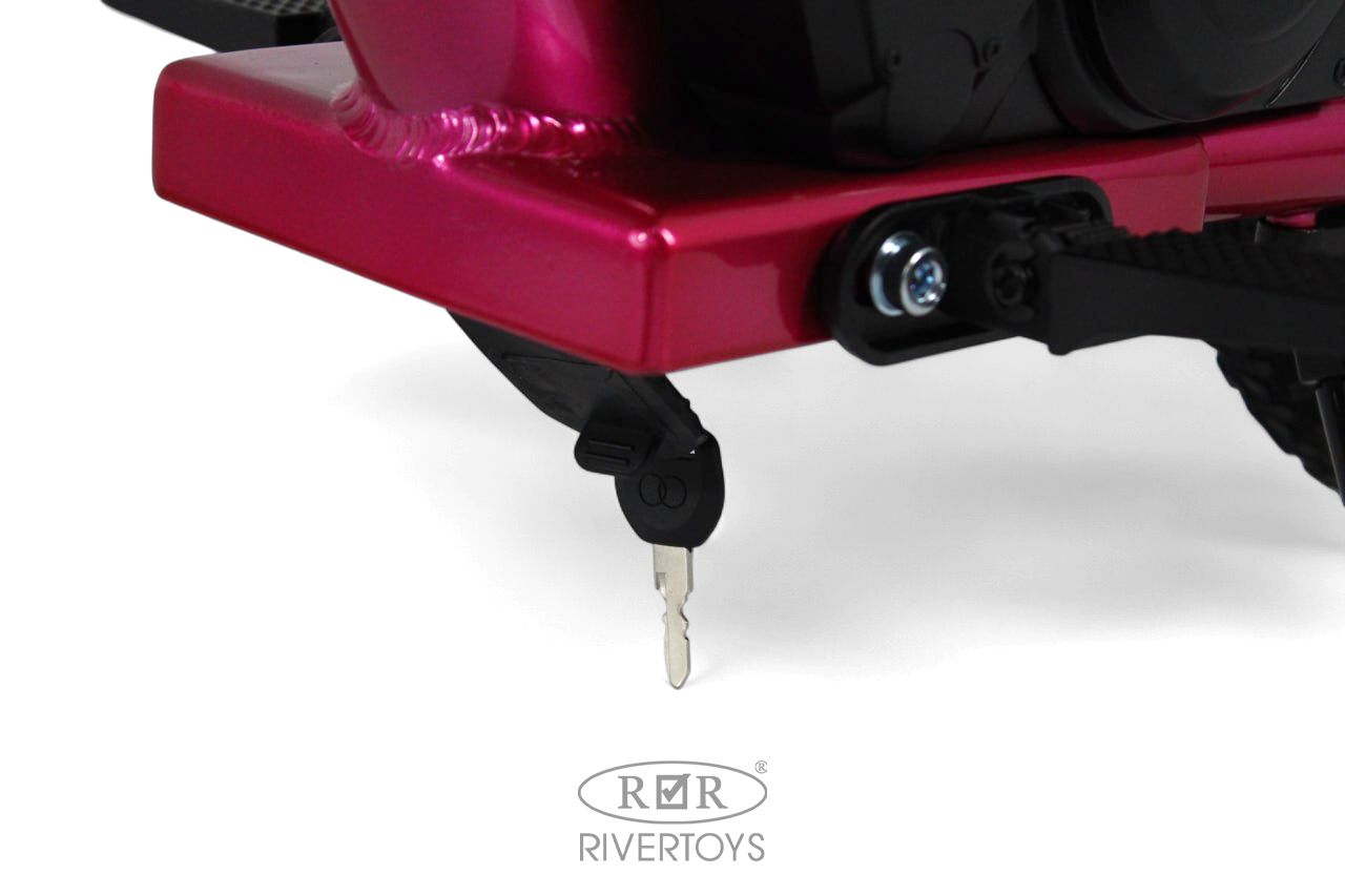 Электромотоцикл RIVERTOYS A001AA-MOTO-PINK - фото 8