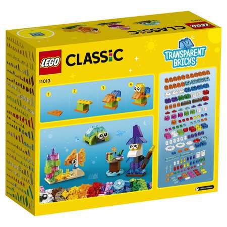 Конструктор LEGO Classic Прозрачные кубики блочный