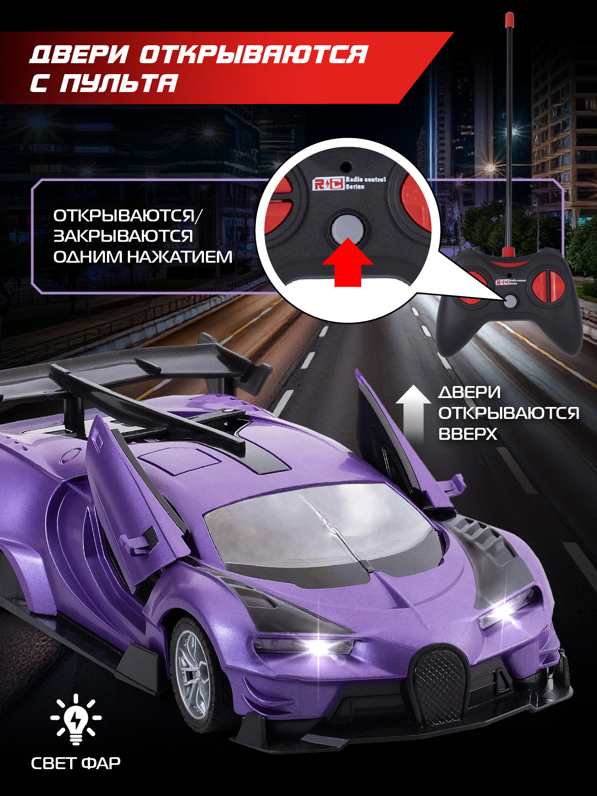 Автомобиль РУ AUTODRIVE 1:24 - фото 3