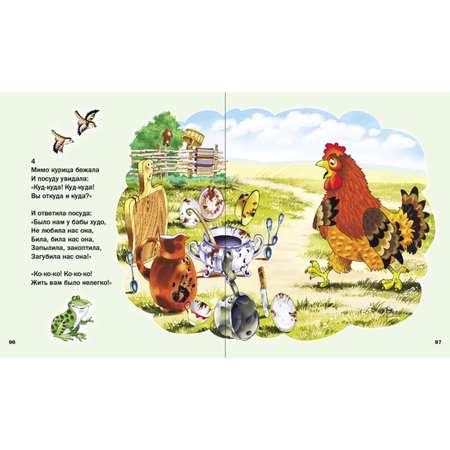 Комплект книг Школьная Книга 4 шт Тараканище Телефон Федорино горе Чудо Дерево