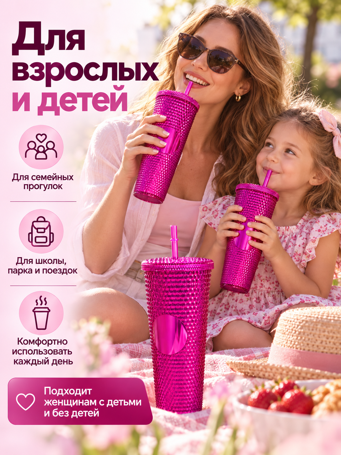 Поильник с трубочкой iLikeGift стакан детский 710 мл - фото 3