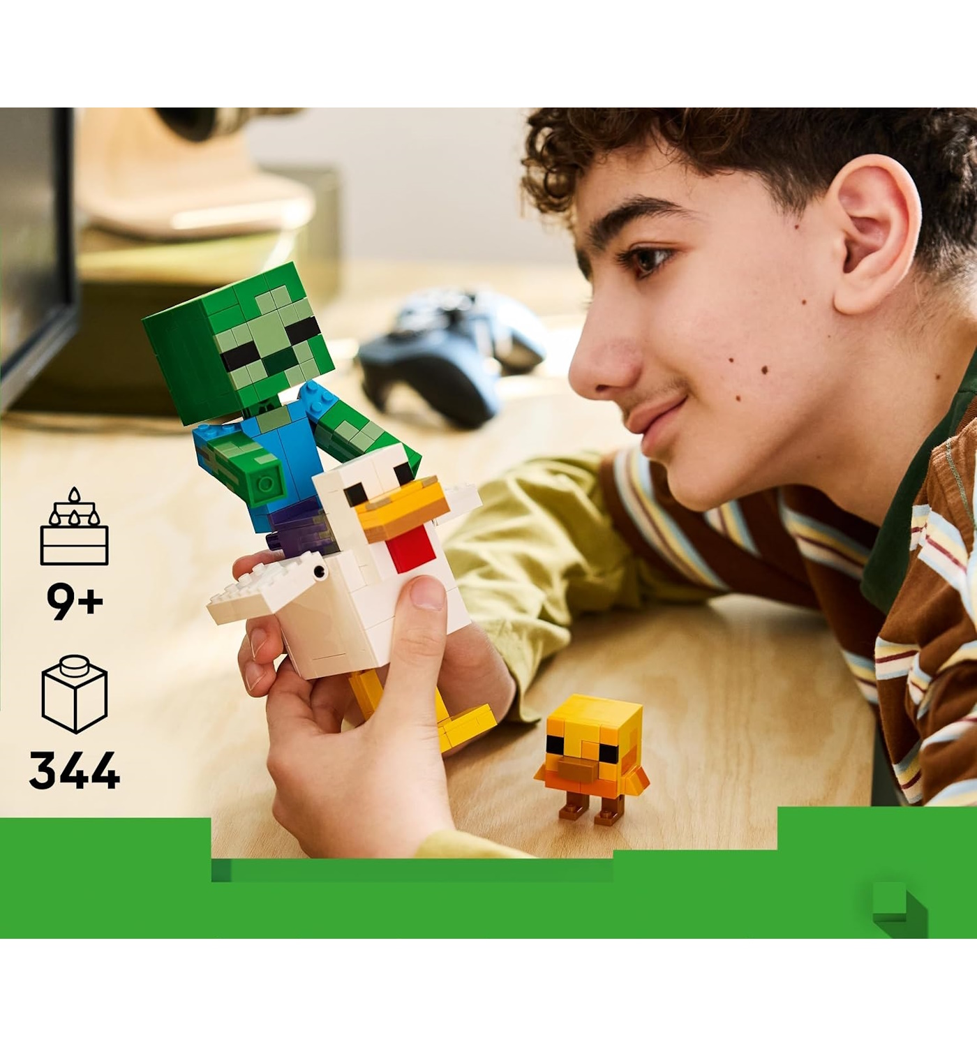 Конструктор LEGO Minecraft Всадник на курице 344 дет. - фото 7