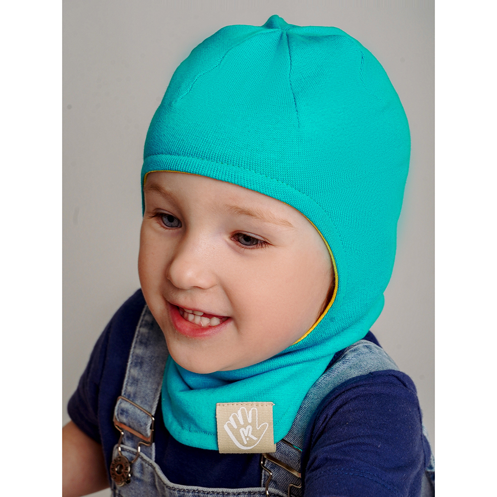 Шапка-шлем ПриКиндер U-A_221079 Цвет: Желтый/голубой - фото 16