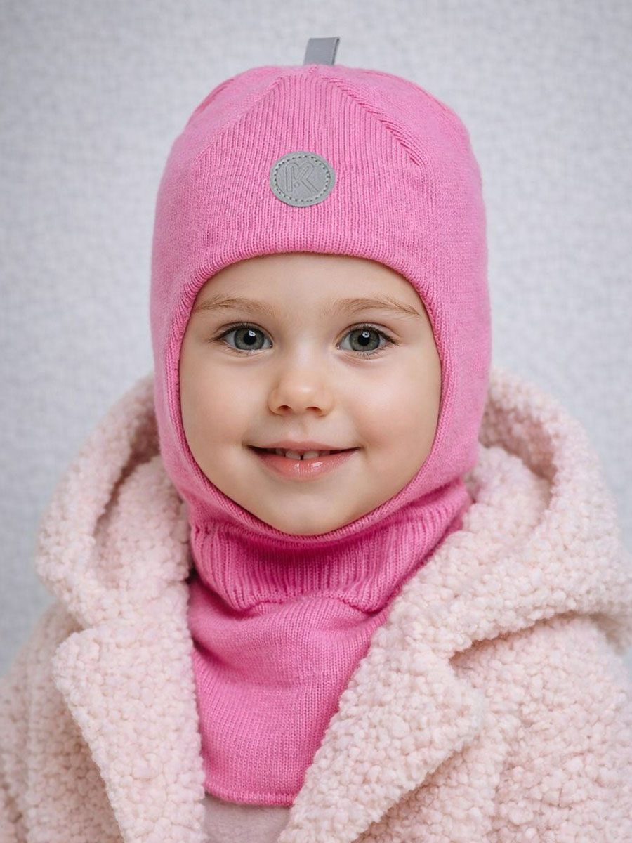 Шапка и снуд ПриКиндер U-Sp22547 Цвет: Розовый - фото 1