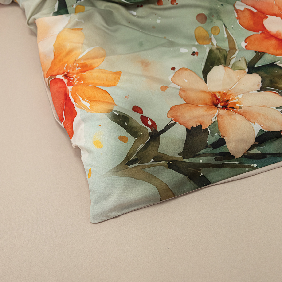 Комплект постельного белья MCotton евро Карлота 4 предм. - фото 8