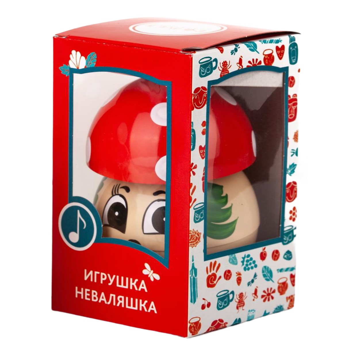 Игрушка Котовские неваляшки неваляшка Грибочек - фото 5