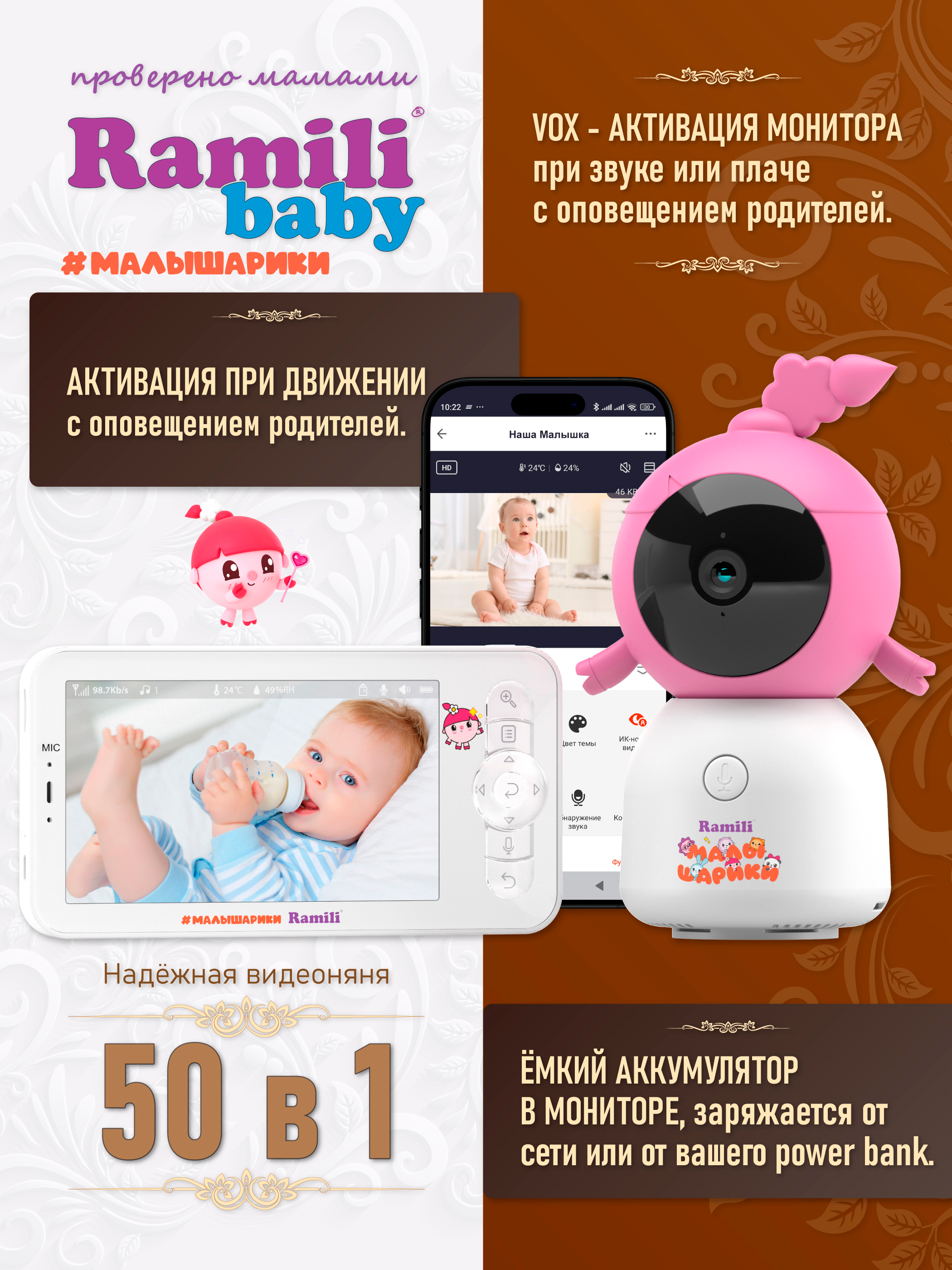 Видеоняня Ramili Малышарики Нюша - фото 6