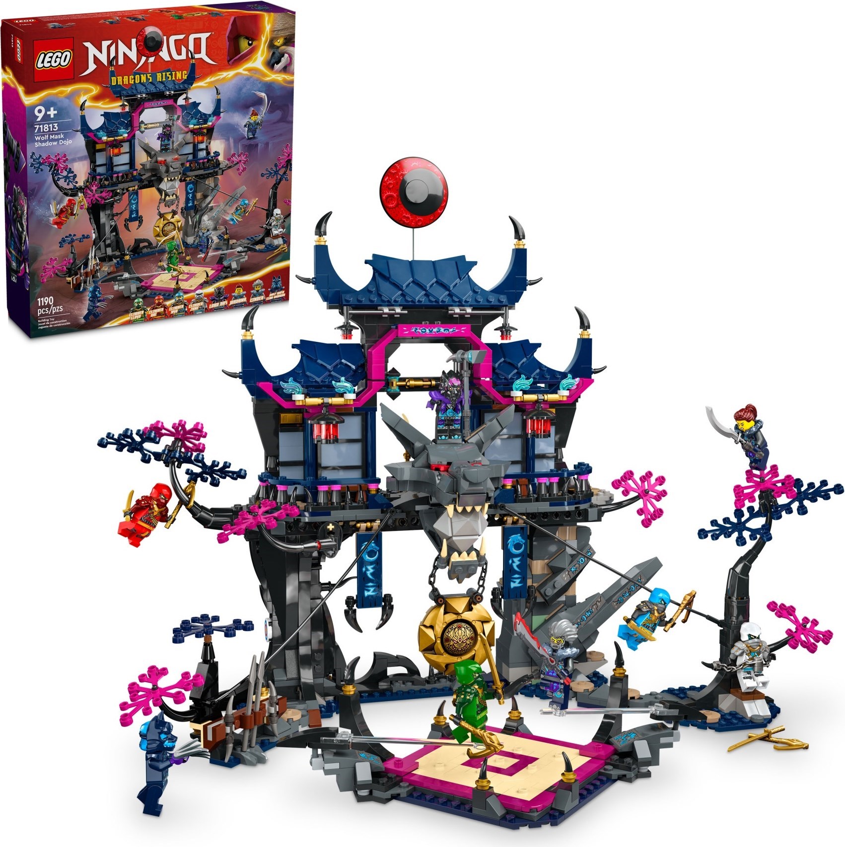 Изображение товара Конструктор LEGO NINJAGO Теневое додзе в маске волка 576 деталей для детей