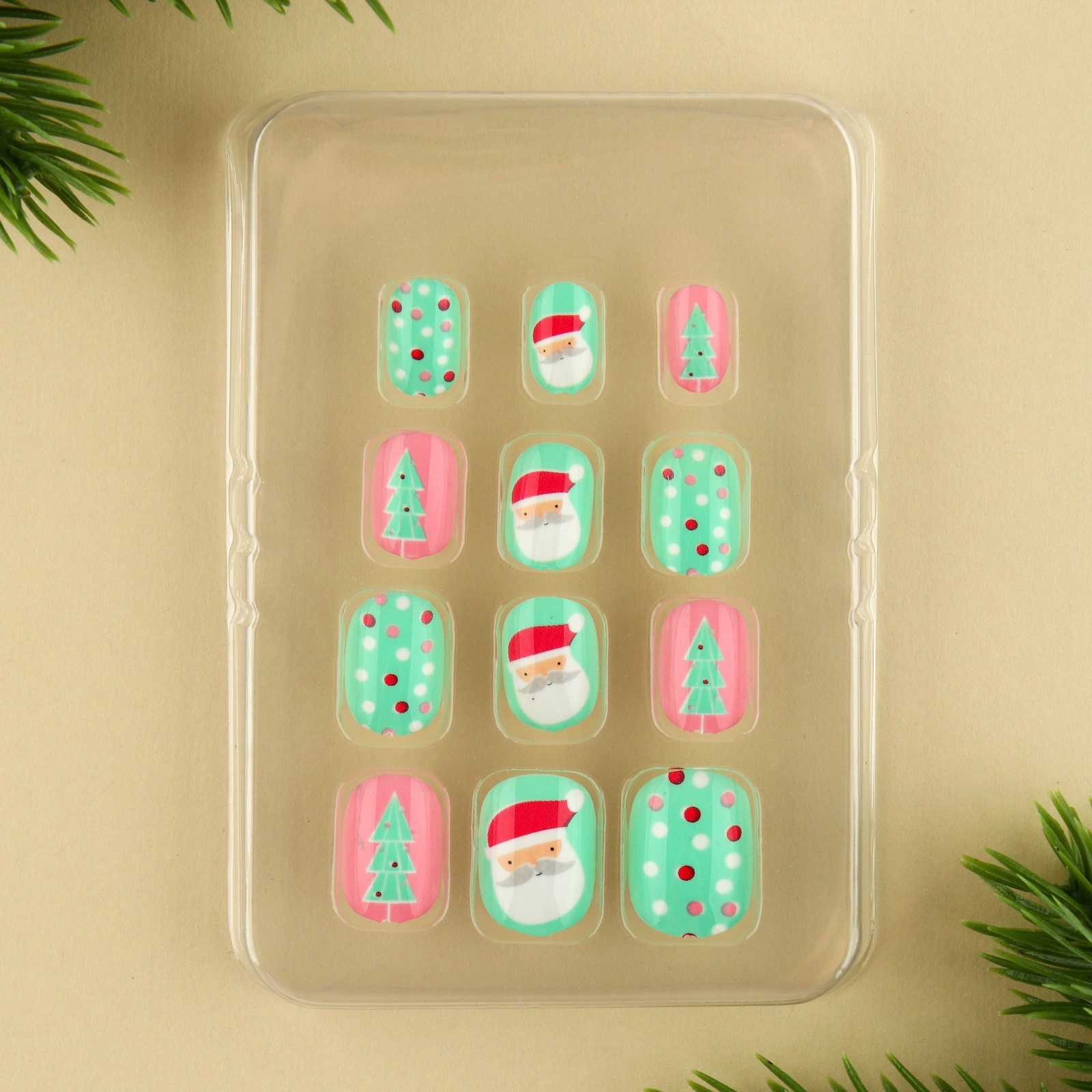 Детские накладные ногти "Счастливого Нового Года" , 12 шт 9689263 - фото 3