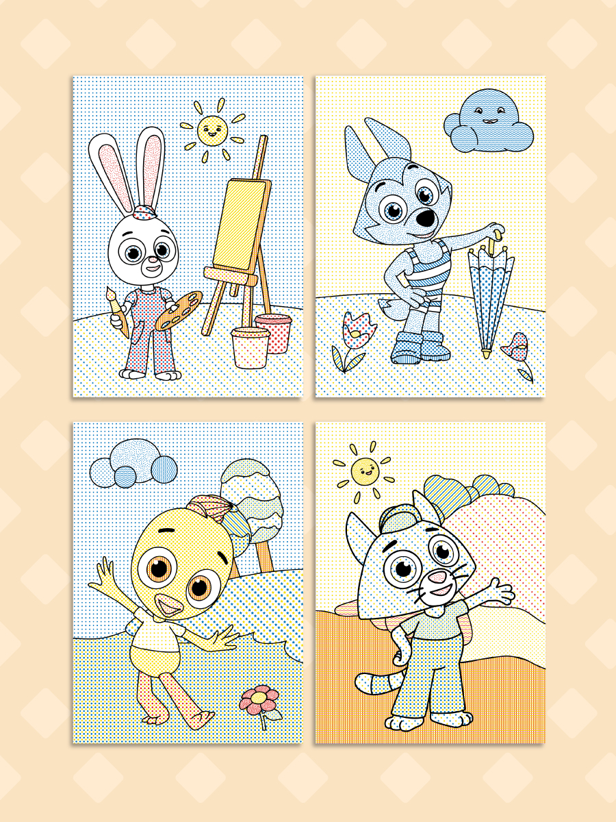 Раскраска водная Проф-Пресс большая Цветняшки 24х33 см - фото 5