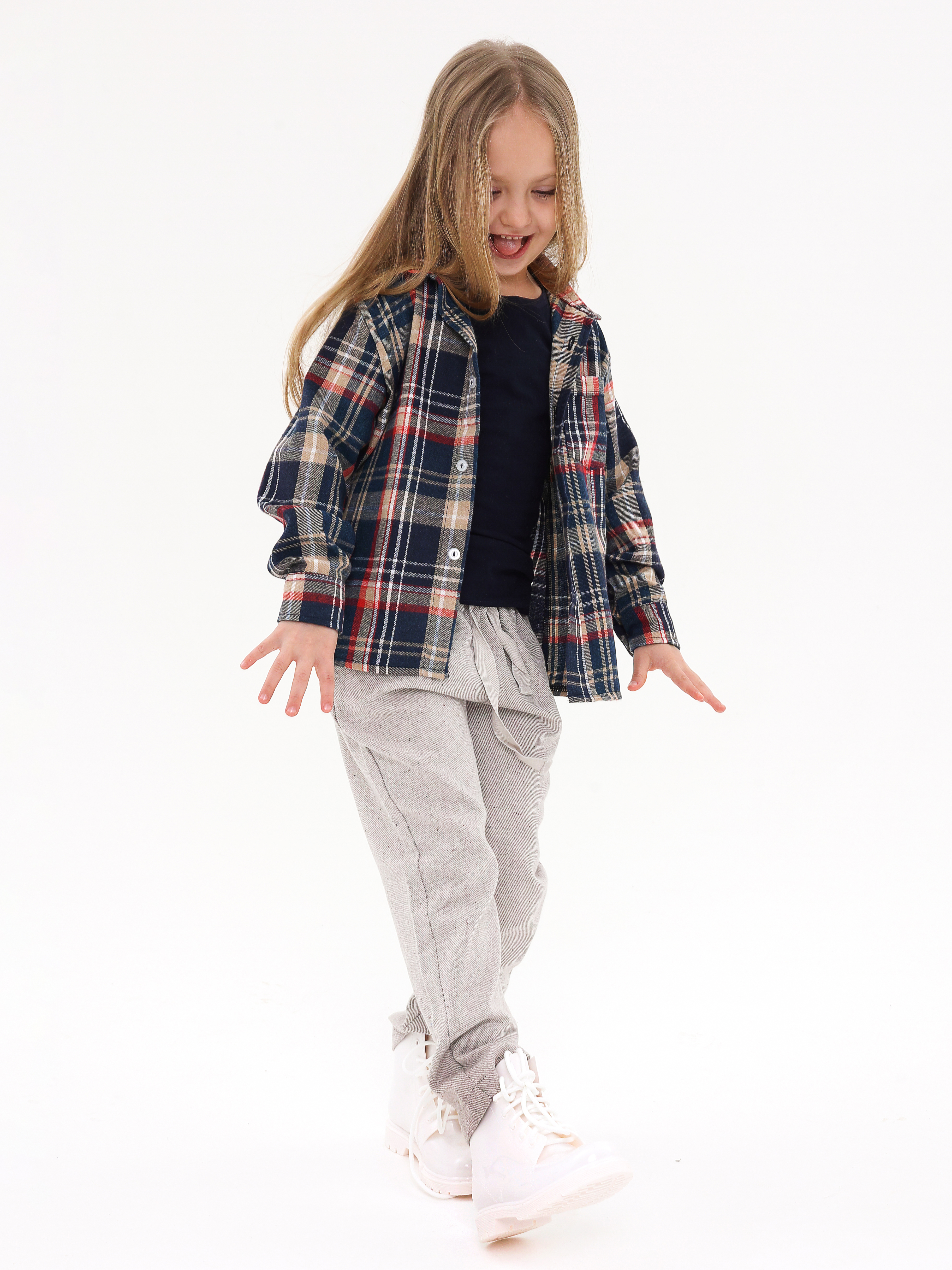 Рубашка АЙАС 16-04-23/син - фото 7