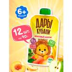 Пюре Дары Кубани Банан Груша Яблоко Персик с 6 мес 90 г 12 упак.