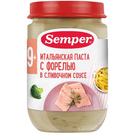 Пюре Semper Форель-сливочный соус с 9 мес 190 г