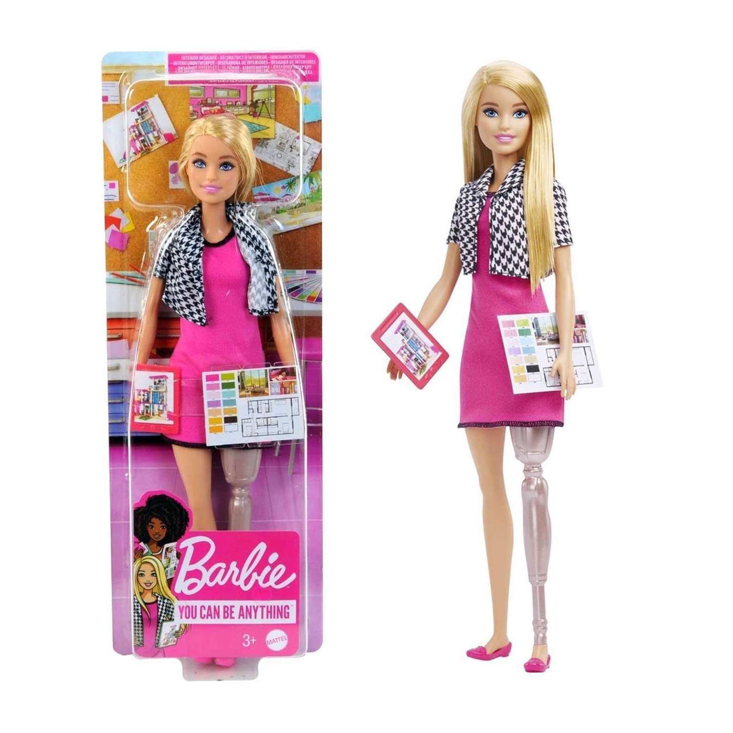 Кукла модельная Barbie Кем быть? Дизайнер интерьера DVF50 - фото 6