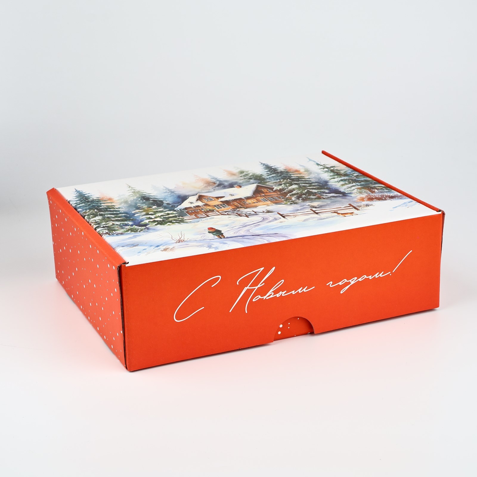 Коробка складная Дарите Счастье "Зимний лес", 30,7 х 22 х 9,5 см - фото 3