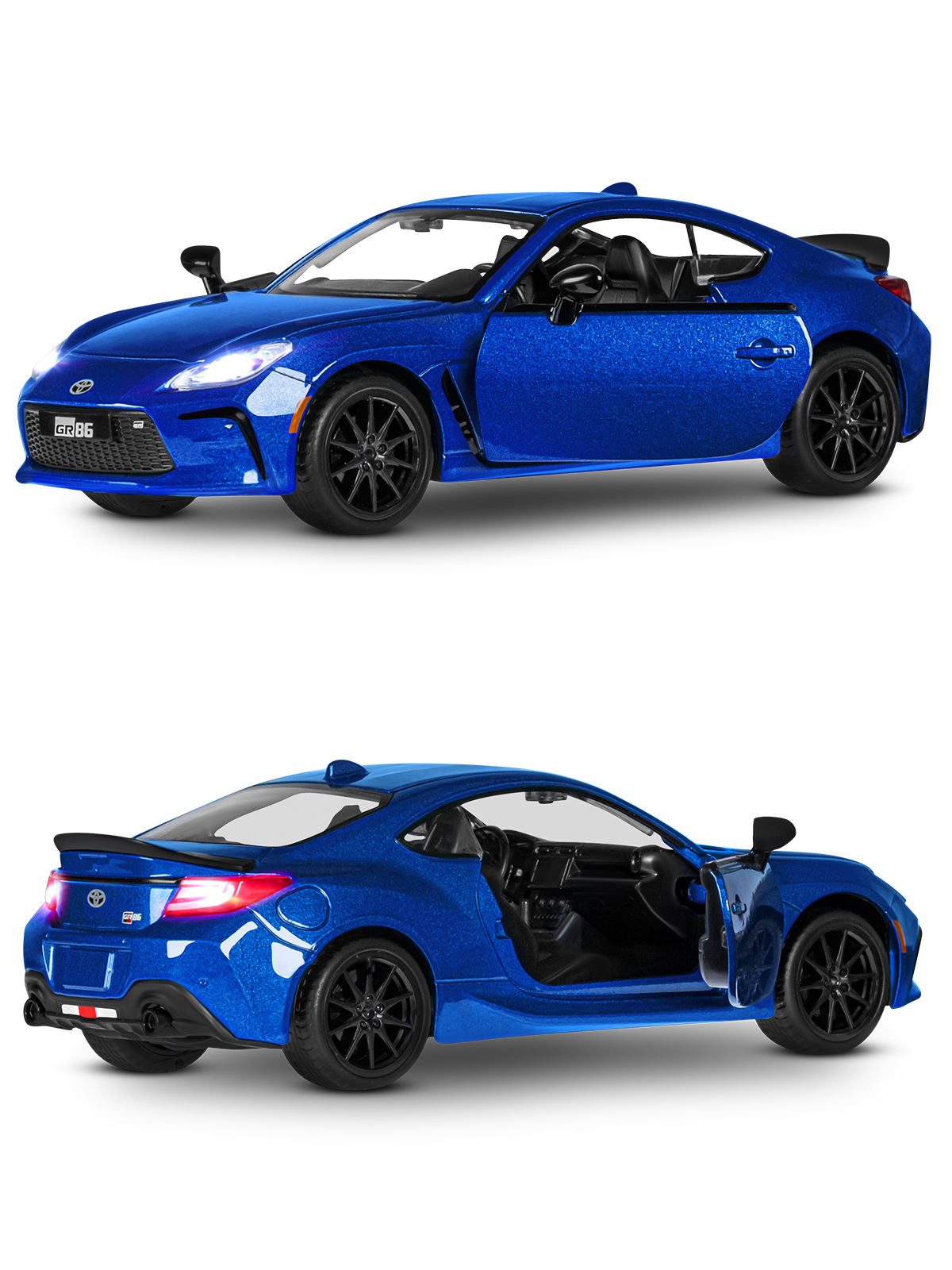 Автомобиль АВТОпанорама Toyota GR86 1:28 JB1251783 - фото 23