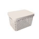 Корзина Архимед Eternity 11л с крышкой кремовая
