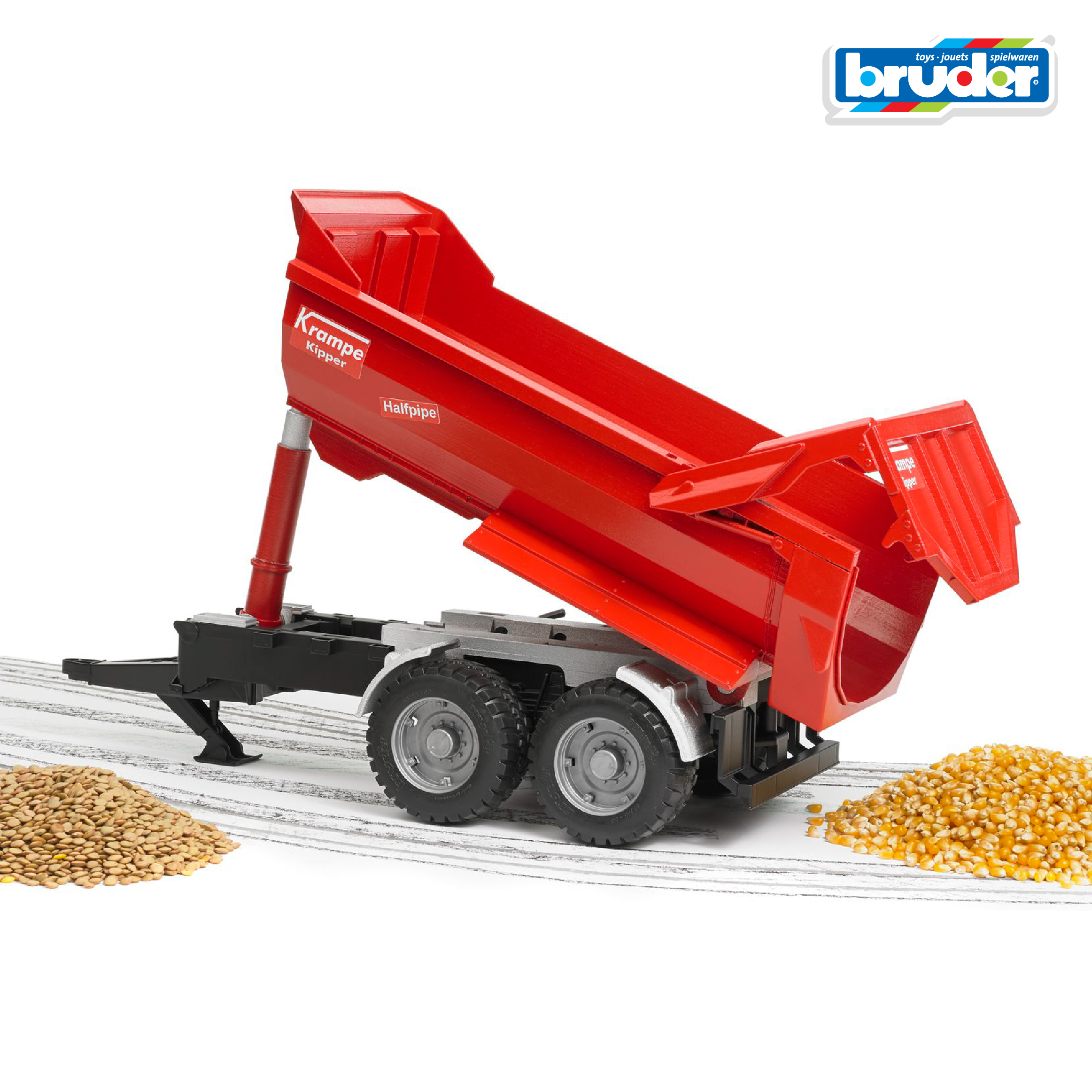 Прицеп Bruder Krampe Tandem-Halfpipe 1:16 02-225 - фото 4