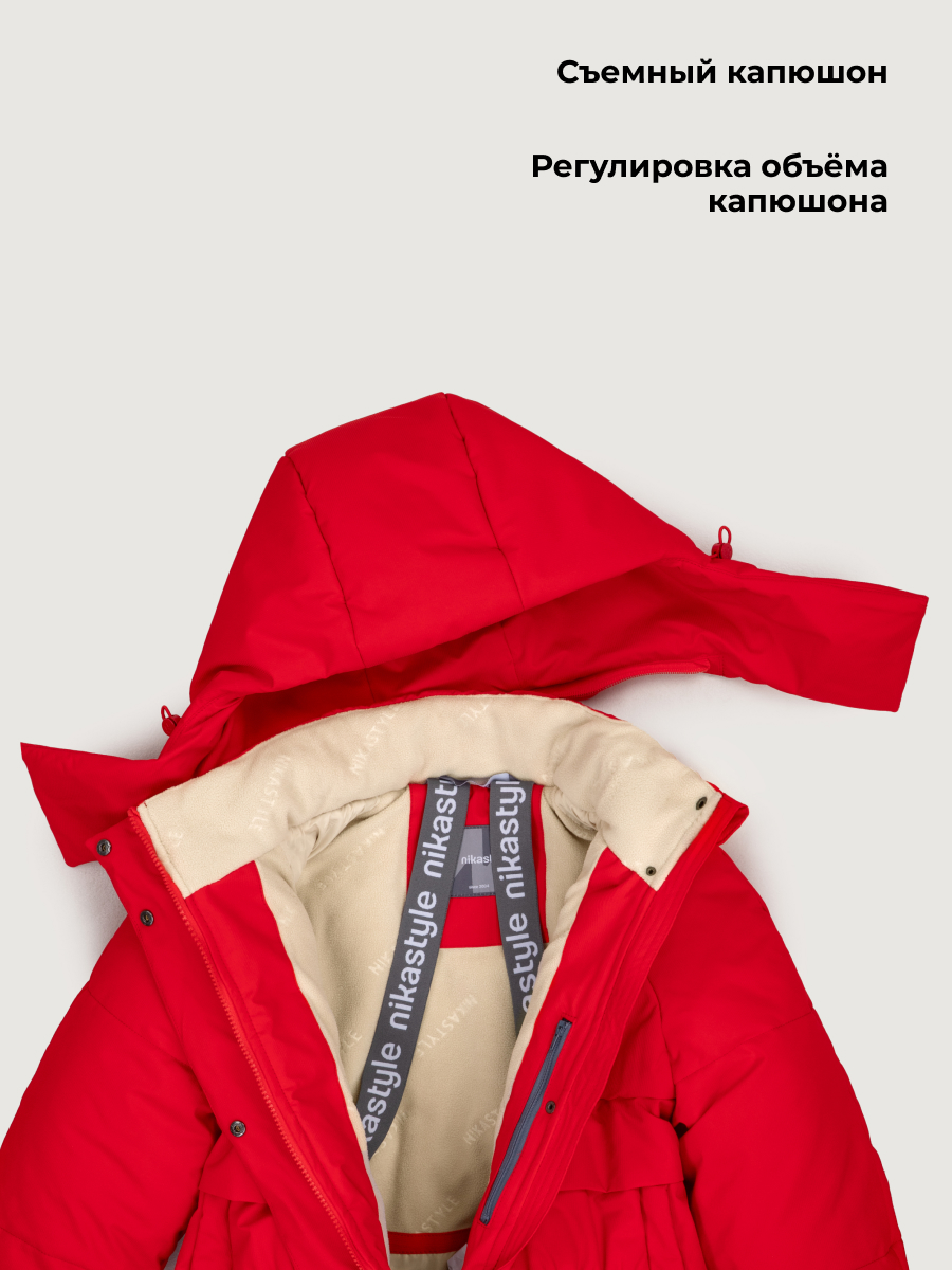 Куртка NIKASTYLE 4з3626 красный - фото 7