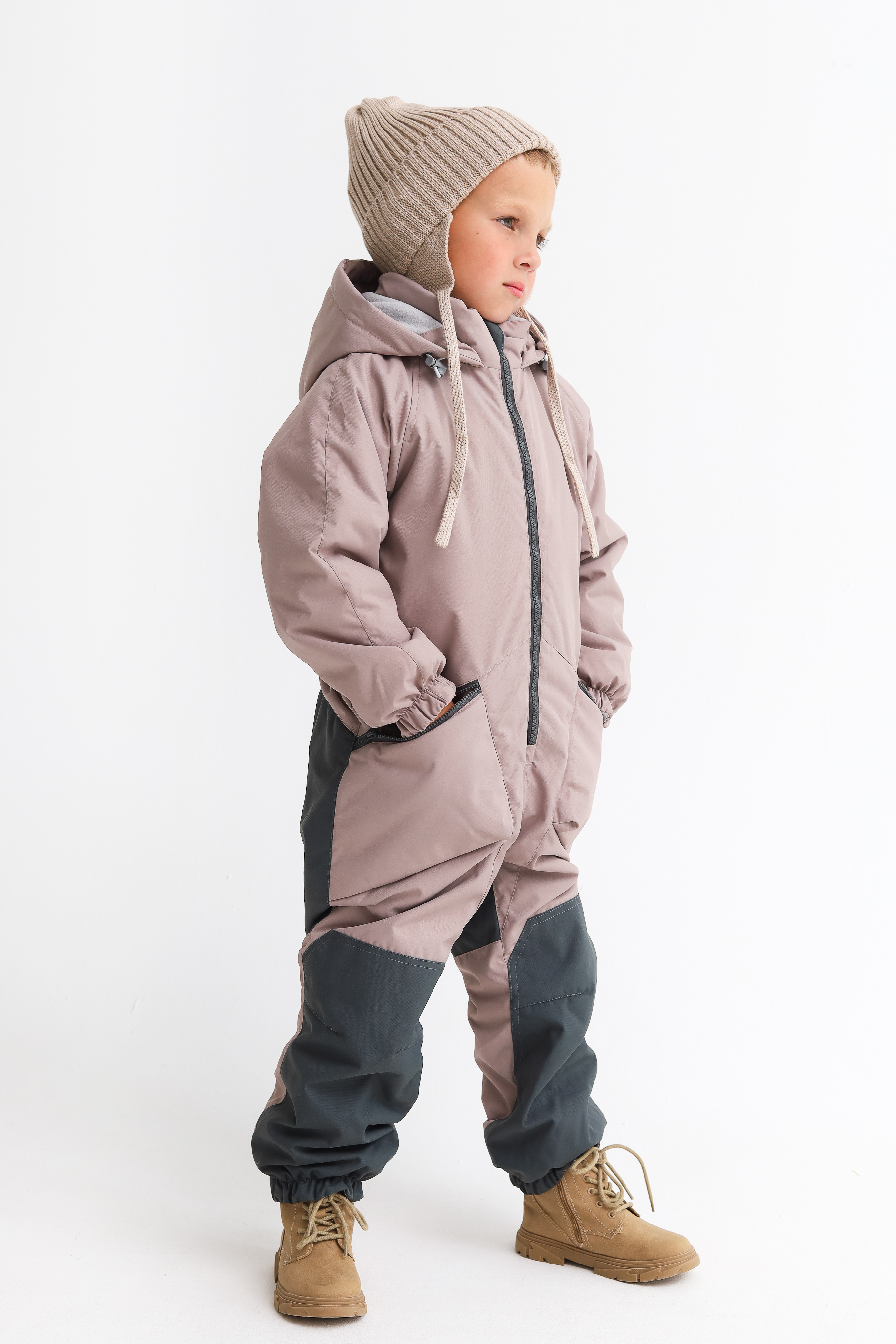 Комбинезон MINIDINO В-КОМ-010/1/ДКомбинезон детский демисезонный 3.0 латте - фото 2