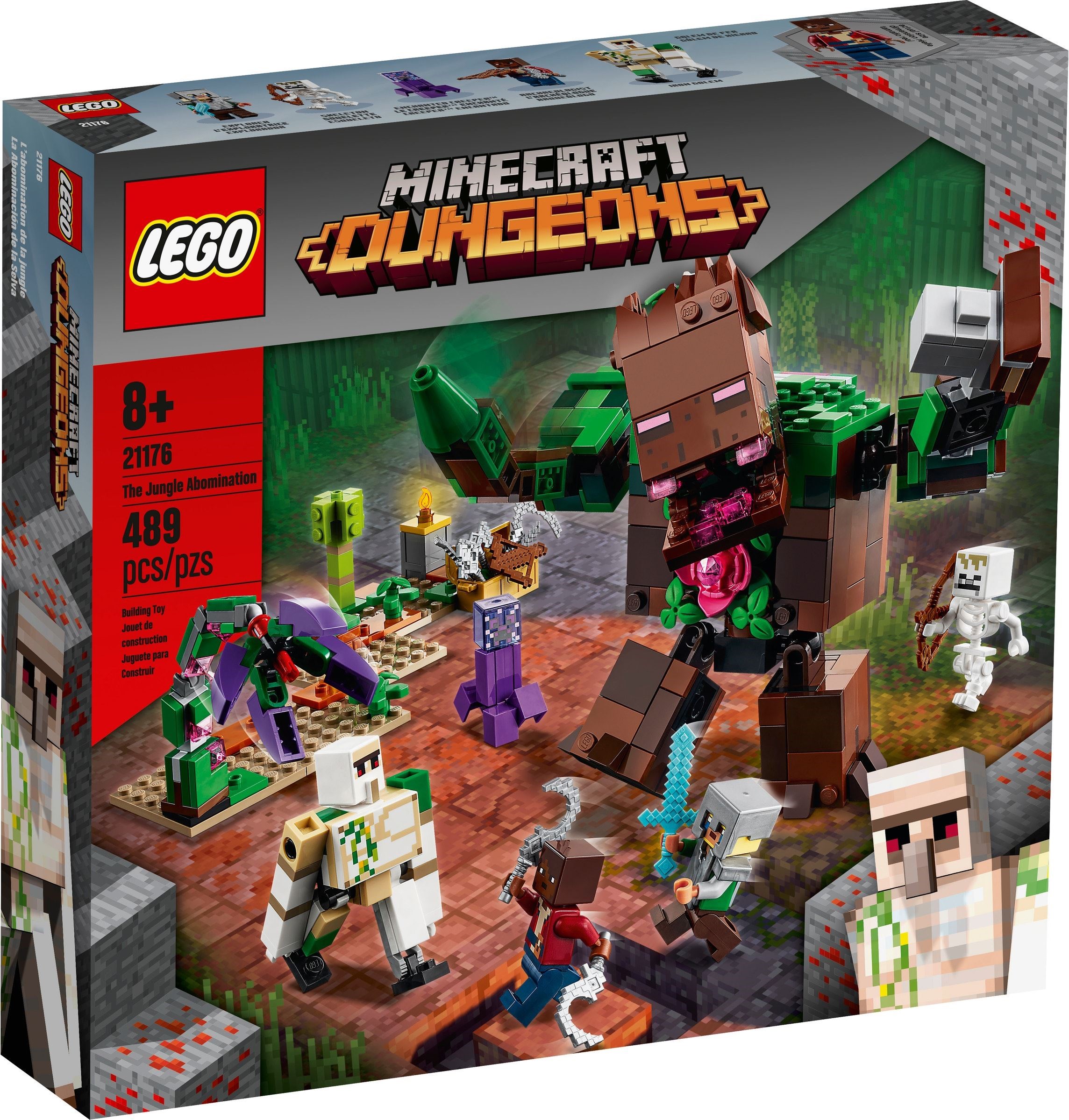 Изображение товара Конструктор LEGO Minecraft Мерзость из джунглей 21176 154 детали