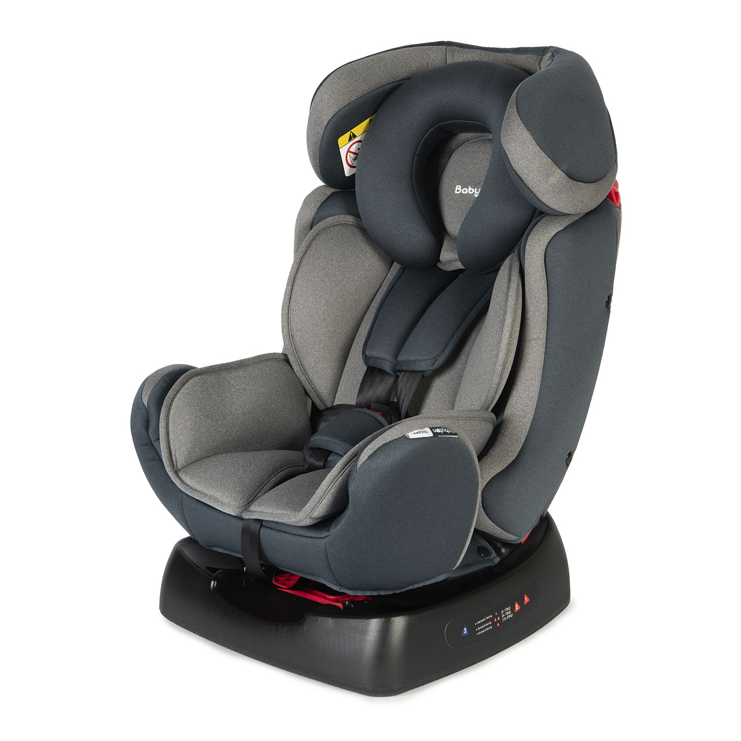 Автокресло BabyGo Sigma New 0+/1/2 (0-25 кг) серый - фото 1