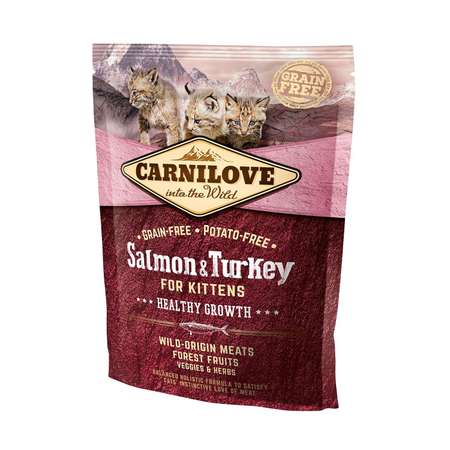 Корм для котят Carnilove Kittens лосось и индейка 400г
