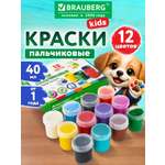Краски пальчиковые Brauberg 12 цв.