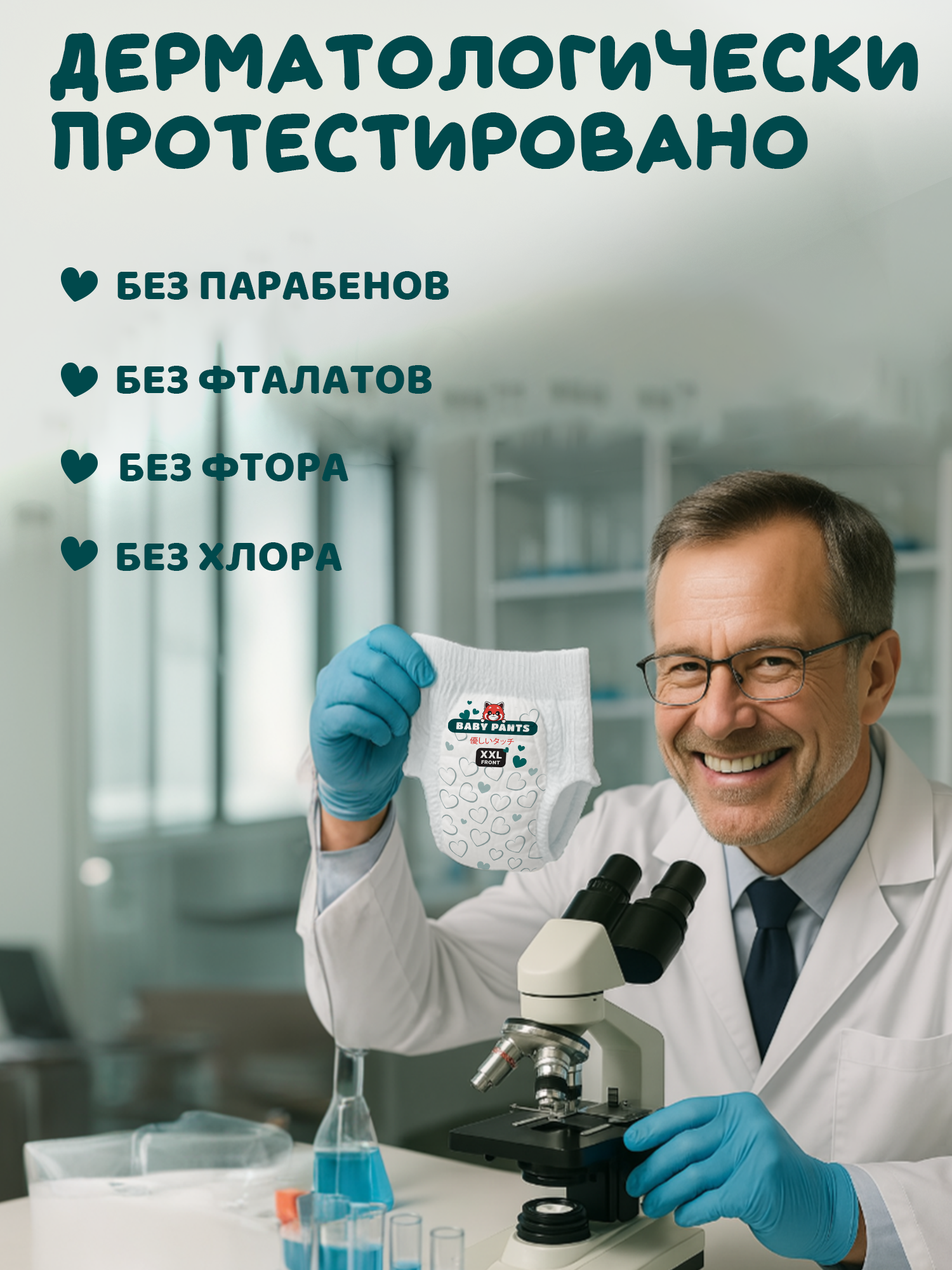 Трусики Mikko Bear M (6-10 кг) 52 шт. - фото 4