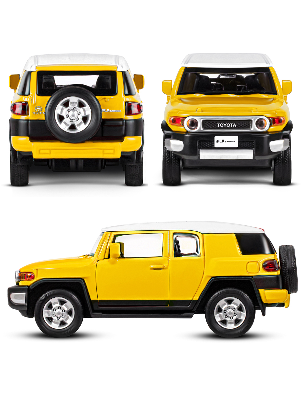 Внедорожник АВТОпанорама Toyota FJ Cruiser 1:32 JB1251389 - фото 6