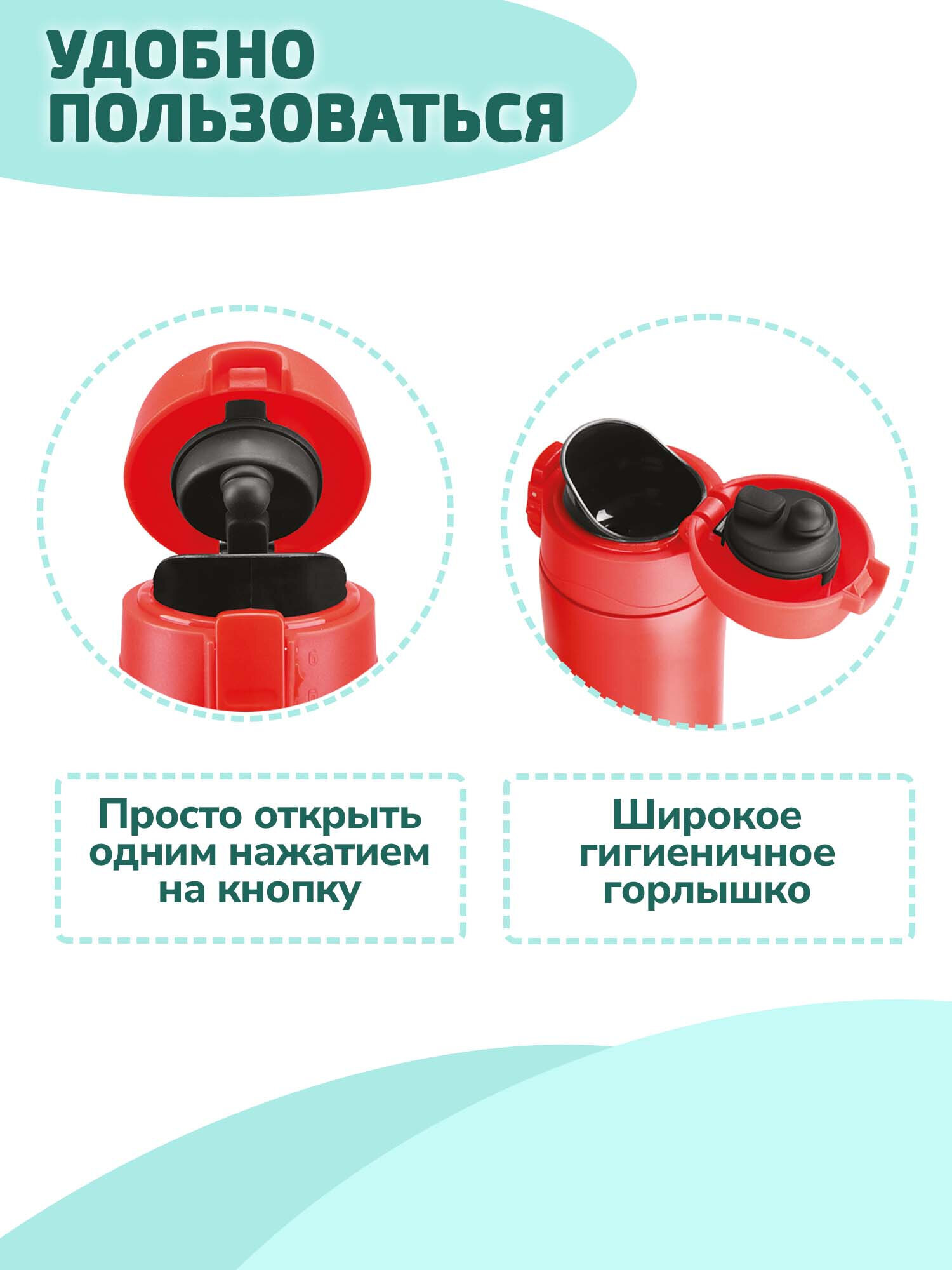 Термокружка Лайма с двойной стенкой из нержавеющей стали - фото 3