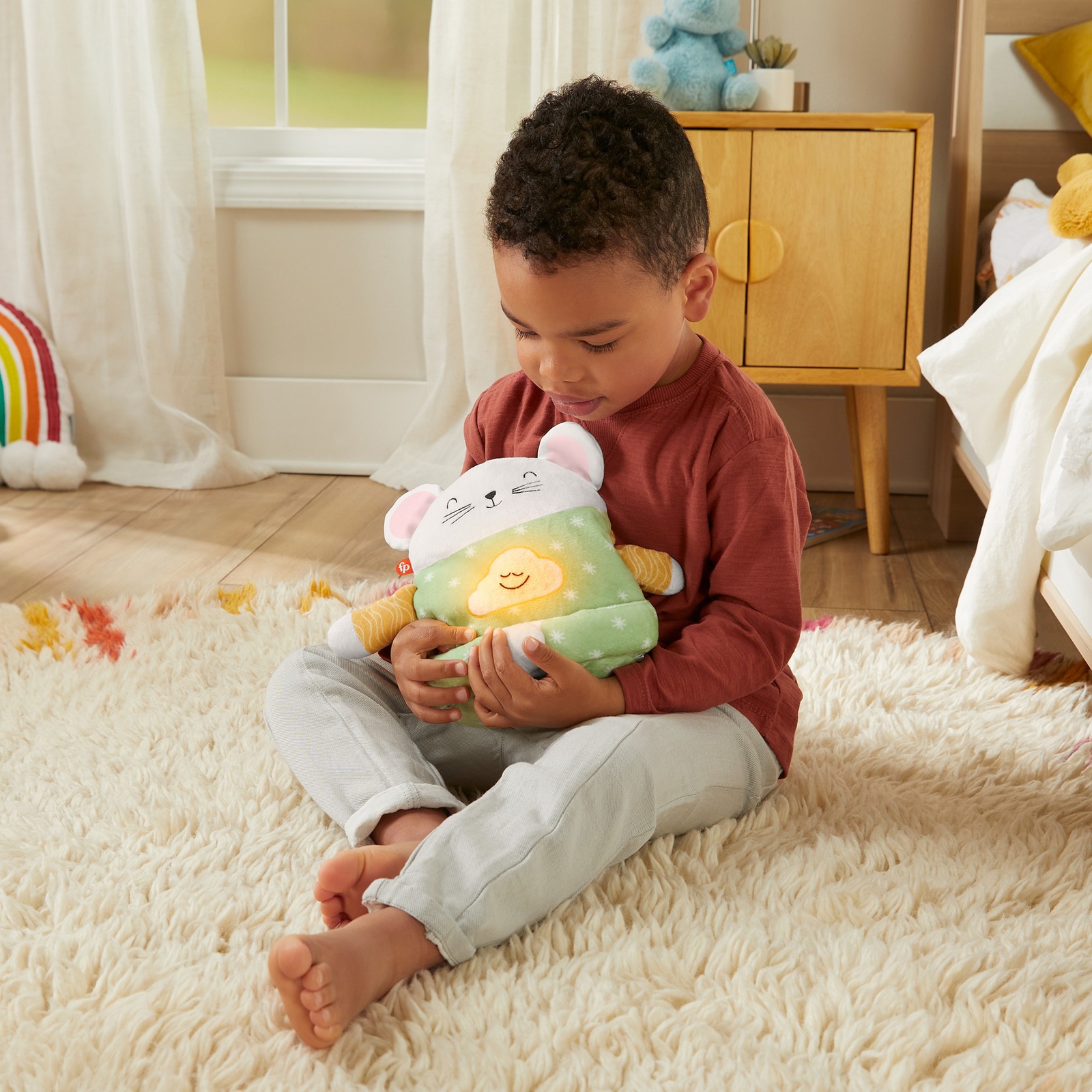 Игрушка ночник Fisher Price Медитирующая мышка - фото 12