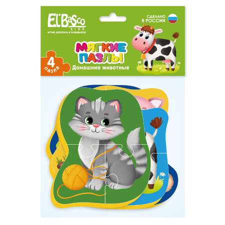 Пазл El BascoKids Домашние животные мягкий
