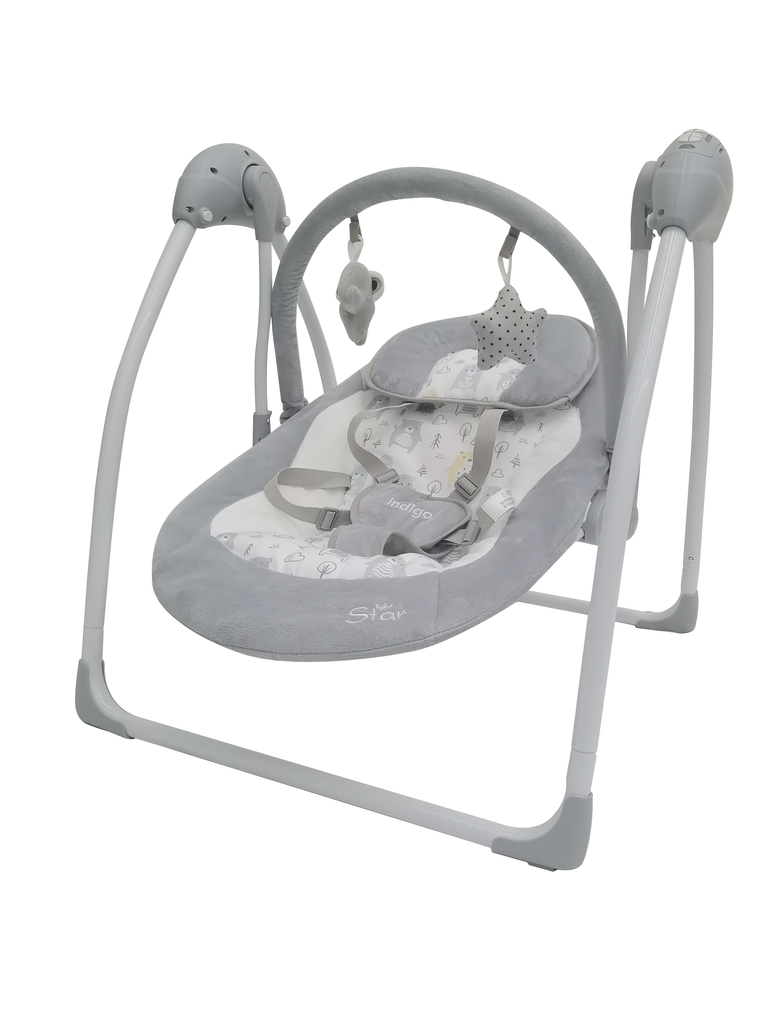 Качели Indigo Star light серый - фото 1