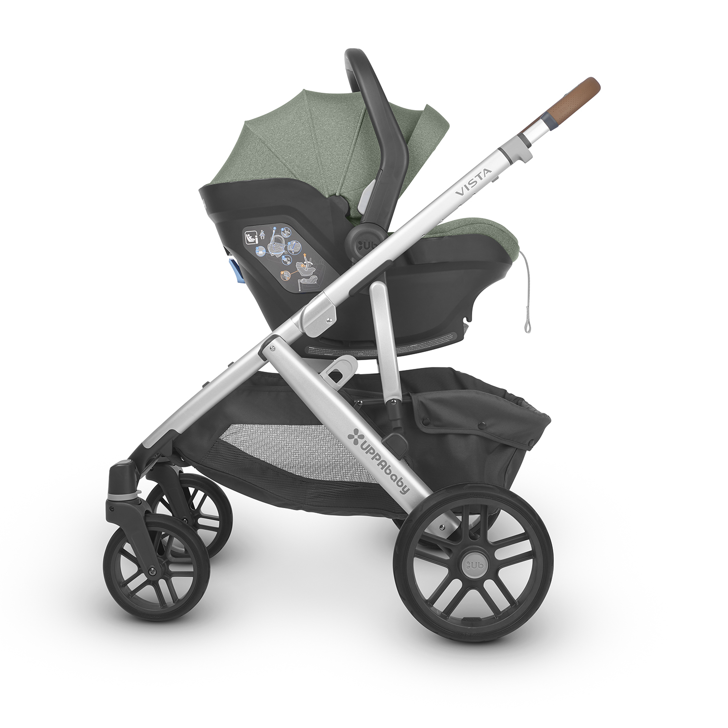 Автокресло UPPAbaby Isofix 0 (0 -13 кг) зеленый - фото 9
