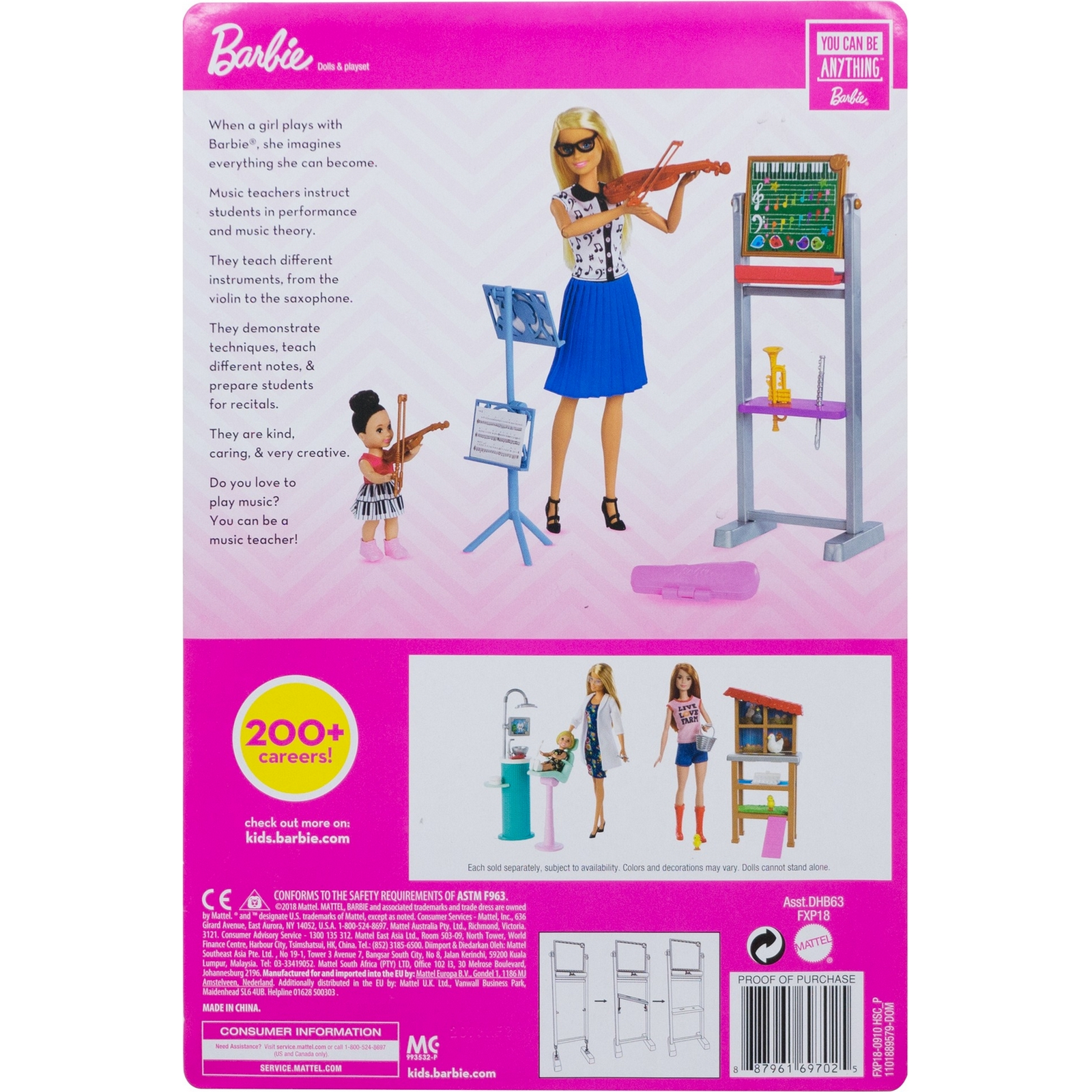 Кукла модельная Barbie DHB63/FXP18 - фото 4