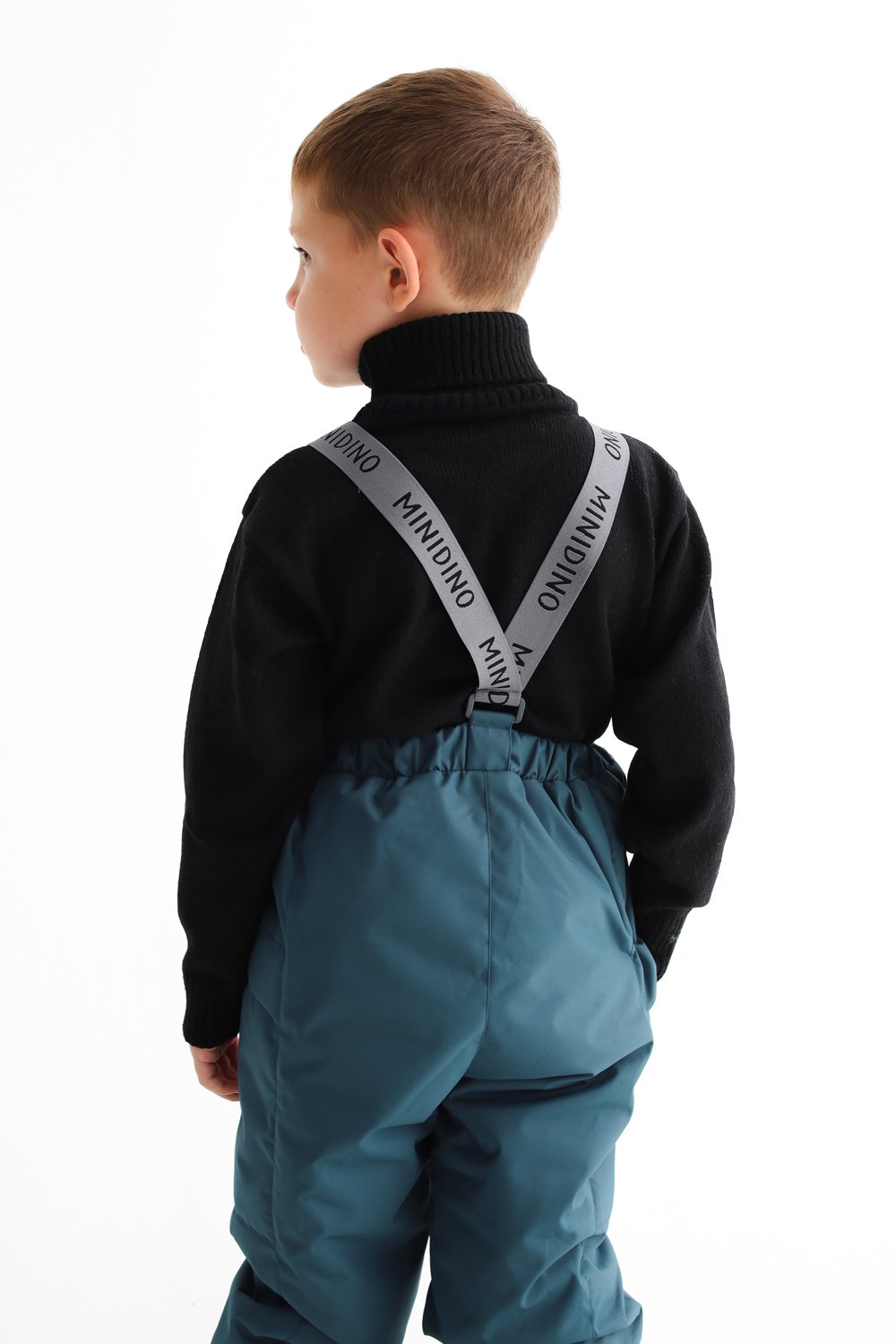 Брюки MINIDINO MDW1-TW003/0Брюки на лямках зимние атлантик - фото 9