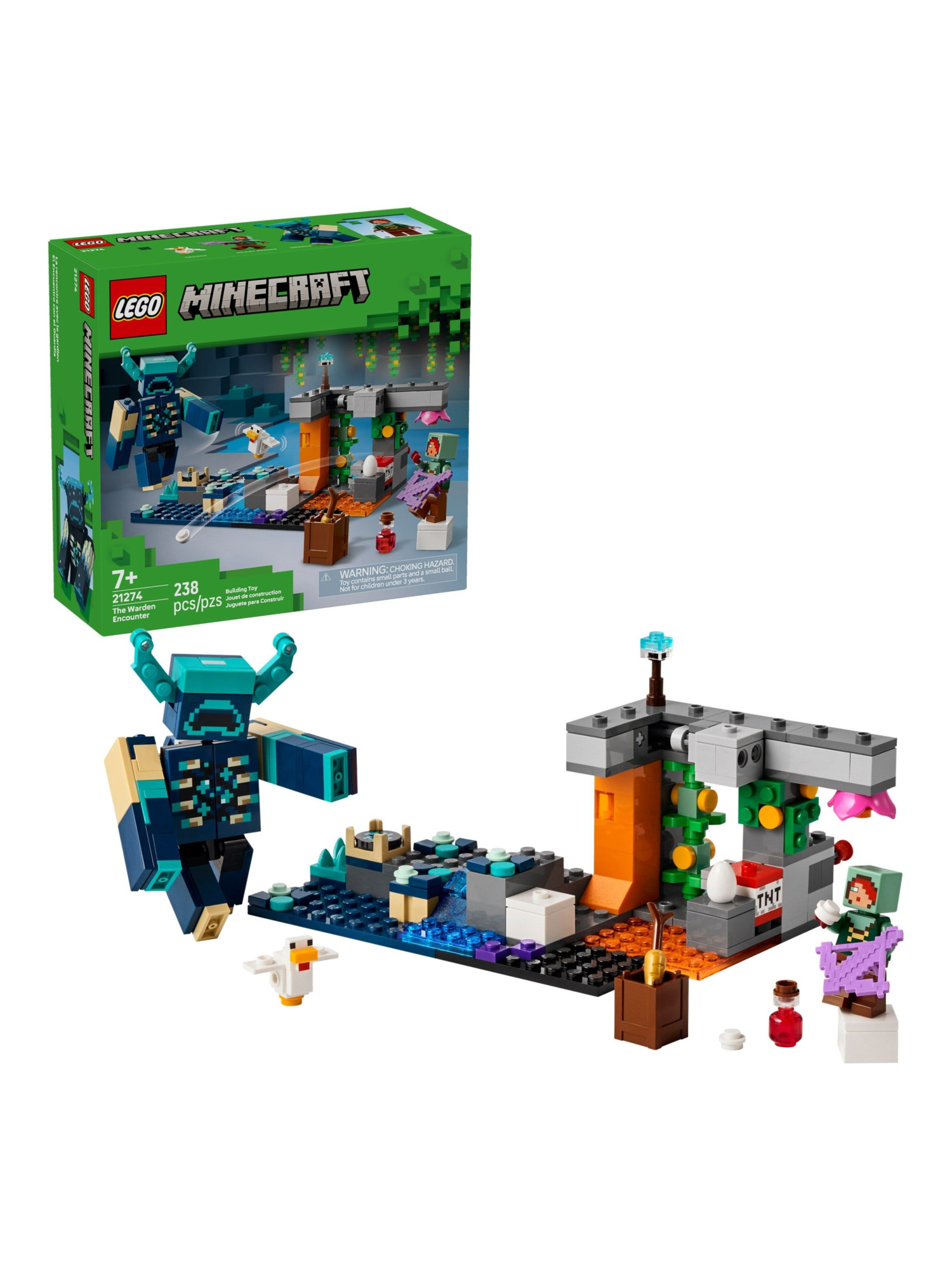 Конструктор LEGO Minecraft Встреча с Хранителем 238 дет. - фото 4